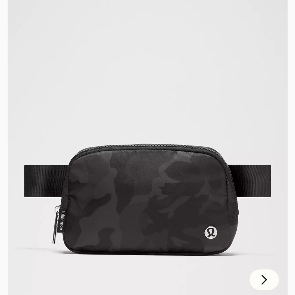 Lululemon Black Camo Print Evrywhere Belt Bag